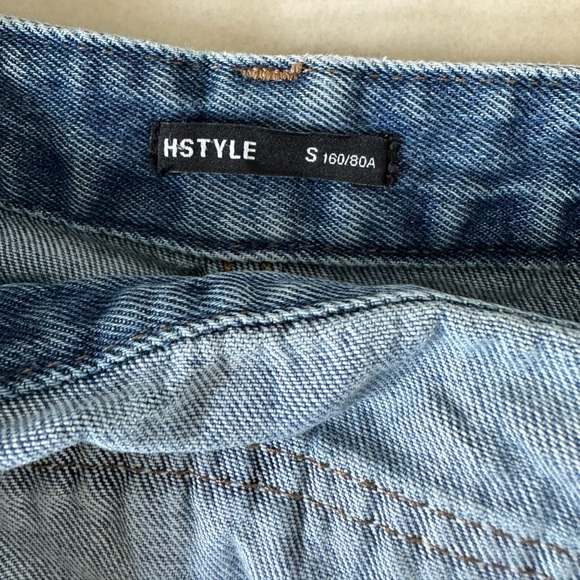 Asymmetric Overall Denim Dress | US XS - Picture 2 of 6